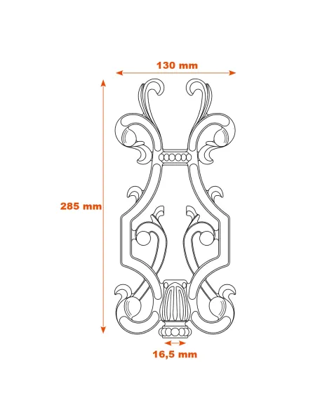 Élément décoratif  285x130 mm SF04051