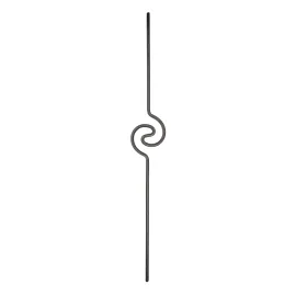Barreau en fer forgé spirale H990
