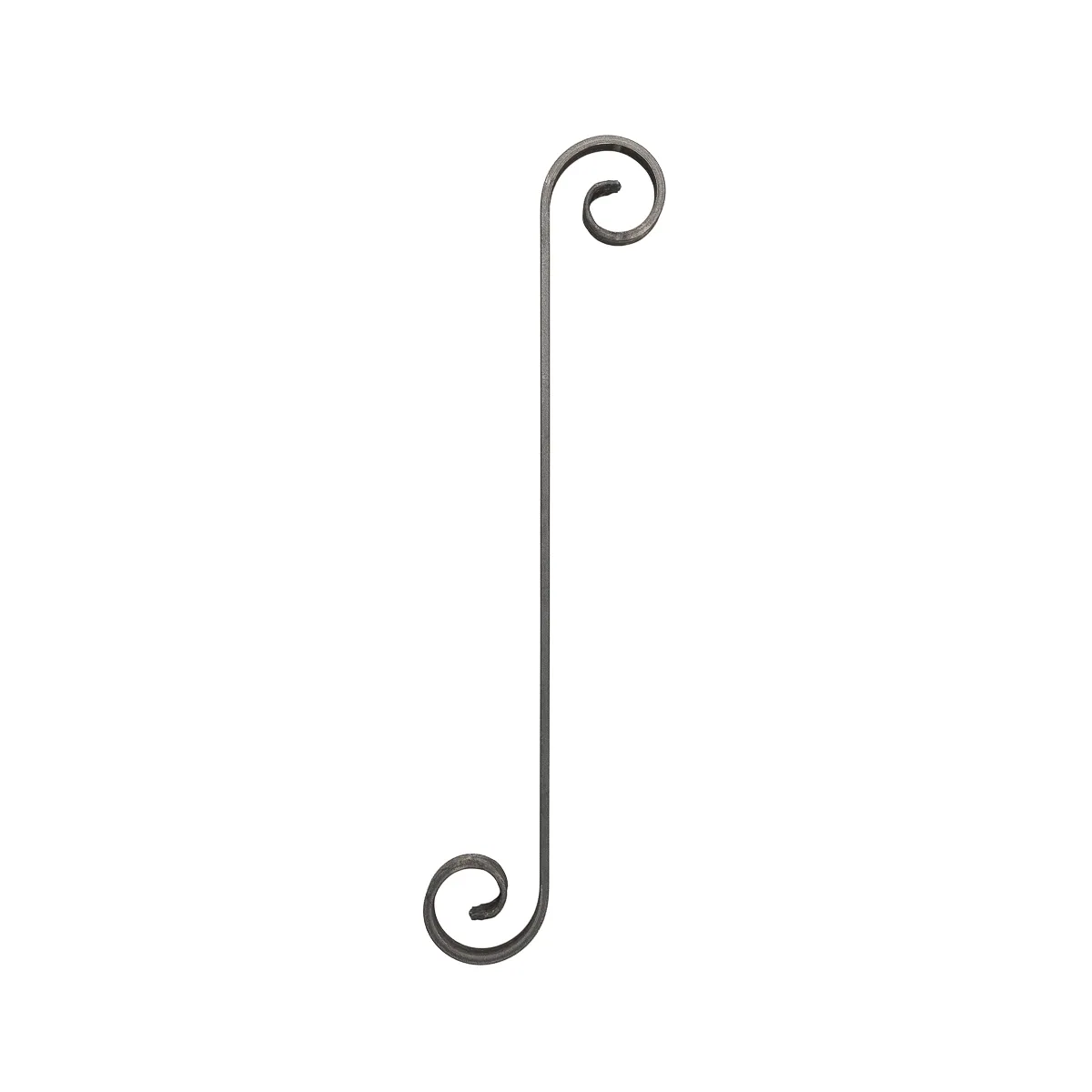 Volute en S 500x72 mm en plat de 14x6