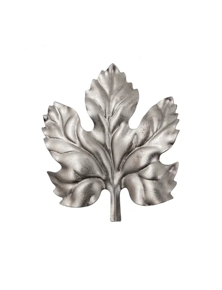 Décor acier feuille de vigne ép. 0,6 mm - 105x95 mm