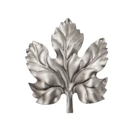Décor acier feuille de vigne ép. 0,6 mm - 105x95 mm