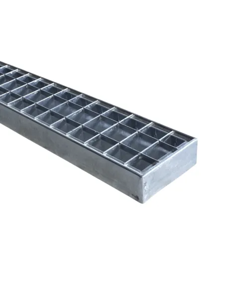 Grille évacuation 100x1000 mm en caillebotis – Maille 30/30 - BP 40x2 - DESTOCKAGE
