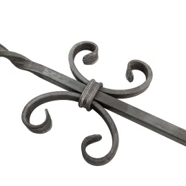 Barreau fer forgé Motif volutes en C