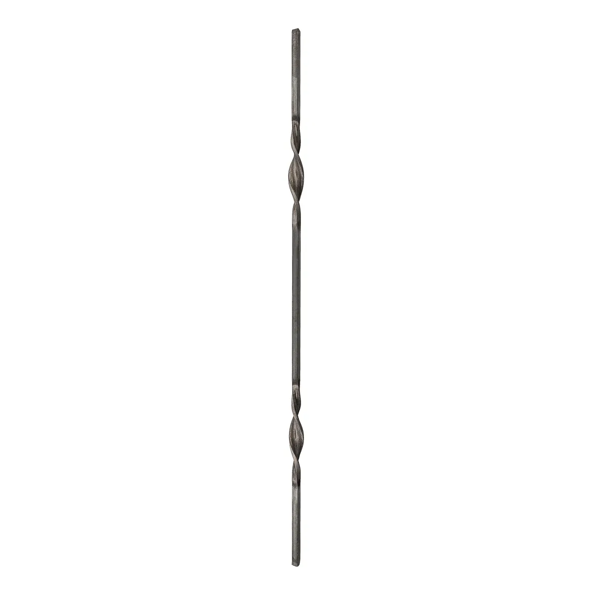 Barreau forgé doubles torsades H950 mm