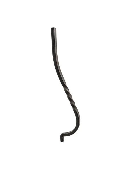 Barreau fer forgé galbé H450 mm