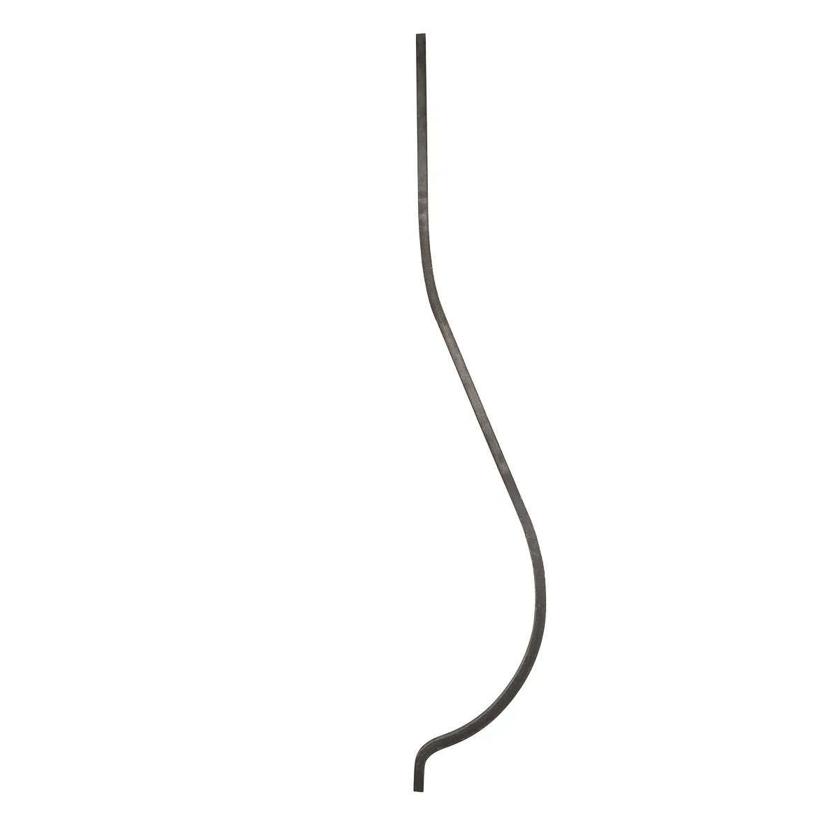 Barreau pour escalier en acier galbé H900 mm - carré 12 mm