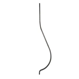 Barreau pour escalier en acier galbé H900 mm - carré 12 mm