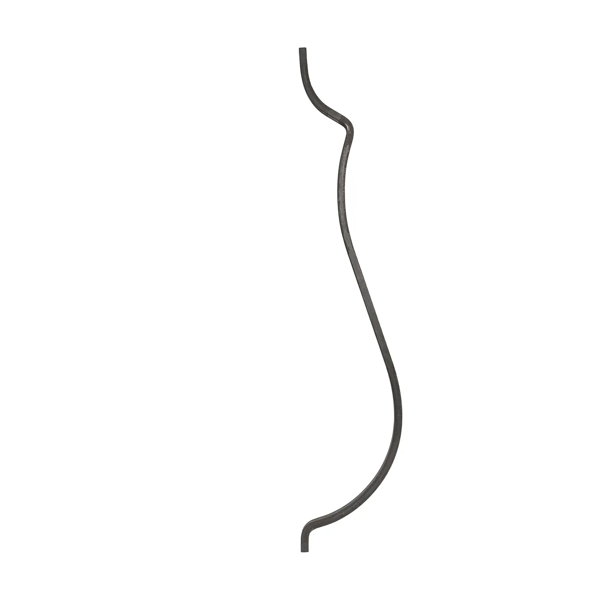 Barreau escalier fer forgé 80 cm acier galbé - carré plein 12 mm