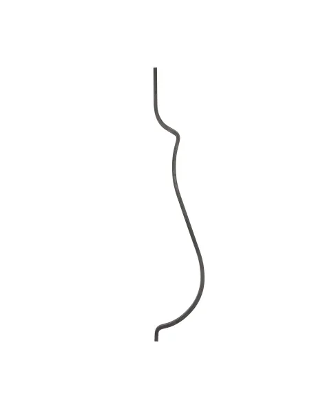 Barreau acier galbé 90 cm - carré 12 mm