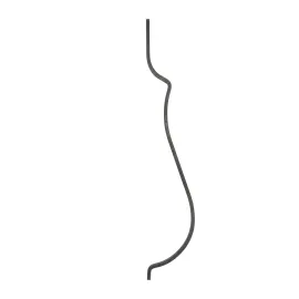 Barreau acier galbé 90 cm - carré 12 mm