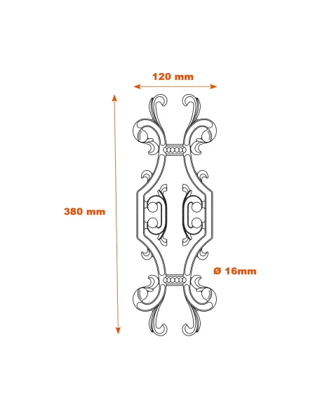 Schéma déco fonte SF04041