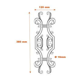 Schéma déco fonte SF04041