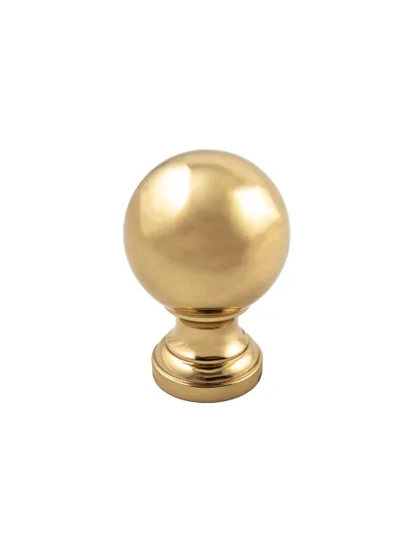 Boule en laiton à visser D50 mm - hauteur 75 mm - base 38 mm