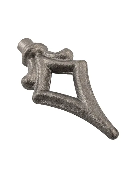 Pointe de lance acier H100mm base Ø 12mm
