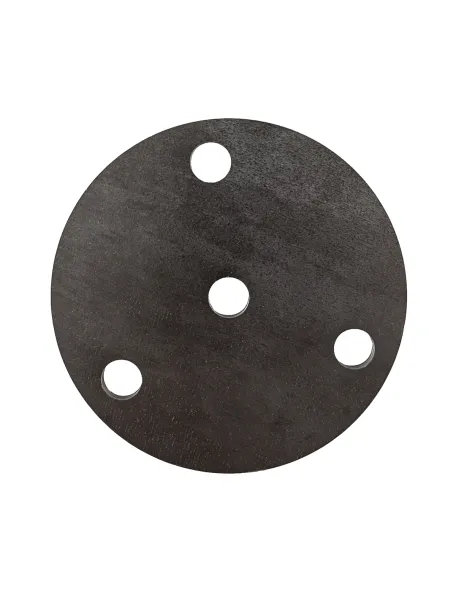 Platine ronde D100  3 trous + trou central 10 mm Réf. 16 110