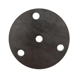 Platine ronde D100  3 trous + trou central 10 mm Réf. 16 110