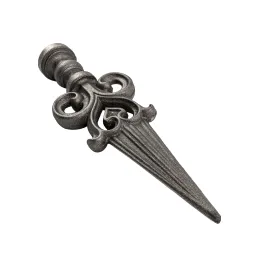 Fer de lance fonte base Ø44 mm H260
