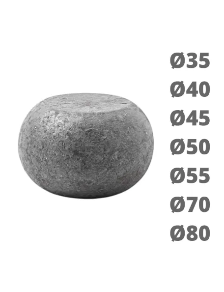 Diamètres boules méplates en acier