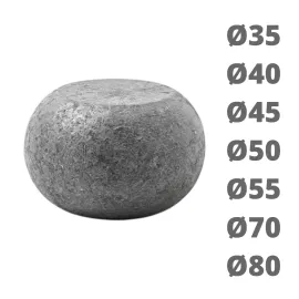 Diamètres boules méplates en acier