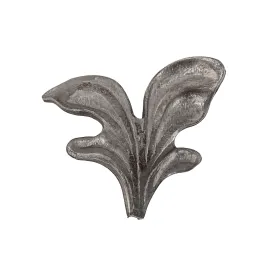 Décor feuille acier 55x70 mm ep 3mm