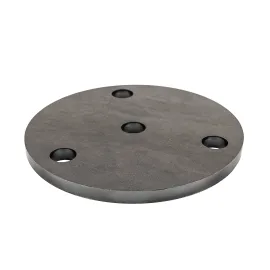 Platine de fixation acier ronde diamètre 100 mm