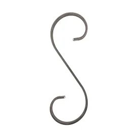 Volute fer forgé plat de 12x5 mm - 270x90 mm