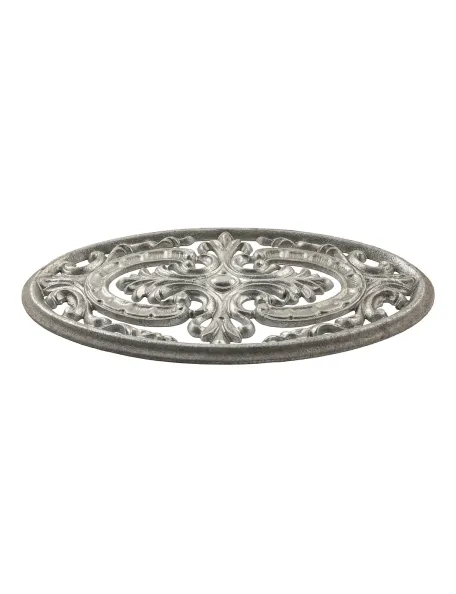 Palmette en fonte zinguée pour portail fer forgé - 170 x 240 mm