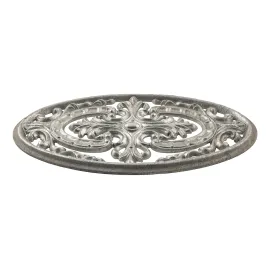 Palmette en fonte zinguée pour portail fer forgé - 170 x 240 mm