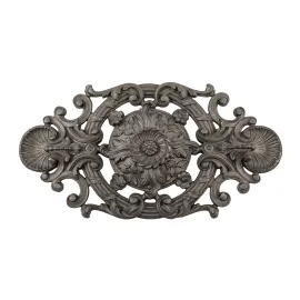 Rosace fonte pour portail fer forgé - 215x410 mm - à visser