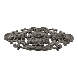 Décor pour portail fer forgé - palmette en fonte - 215x410 mm