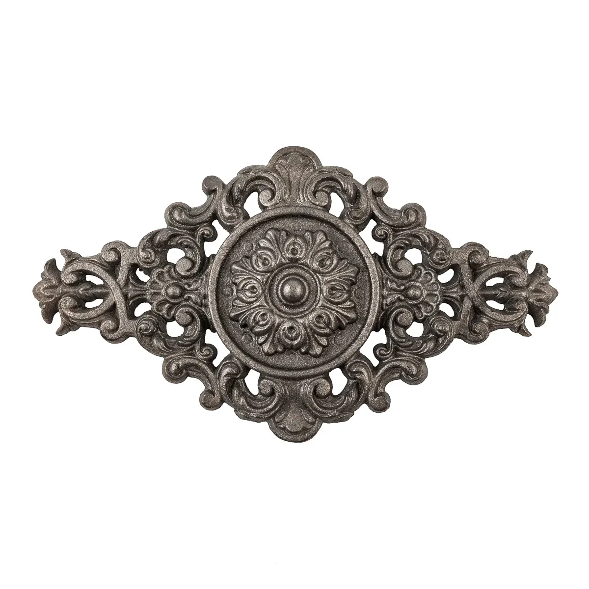 Rosace fer forgé en fonte - à visser - décor pour portail - SF03086-AF