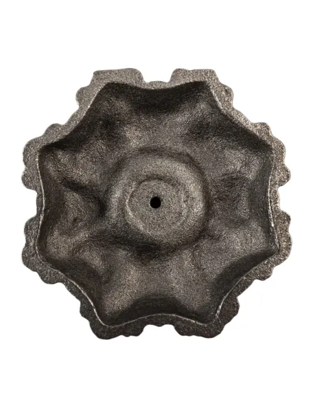 Rosace diamètre 100 mm en fonte - taraudée M5