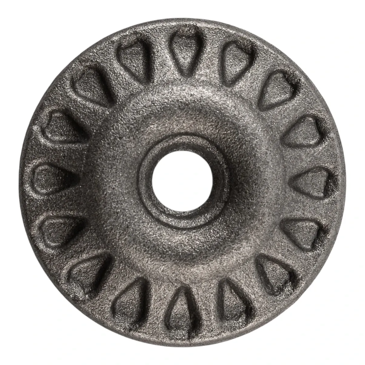 Rondelle rosace acier D67 mm - Percée D12 mm