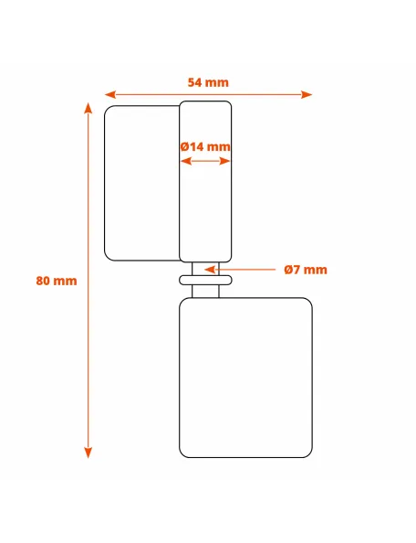 Dimensions paumelles pour grille SF19235