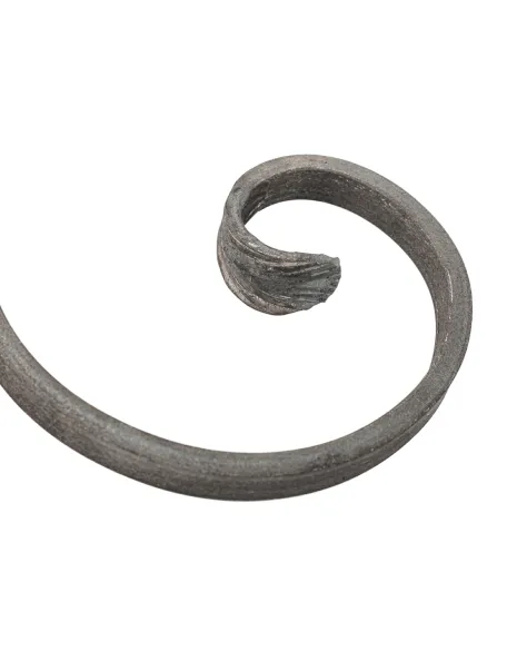 Volute fer forgé en S inégal 350x110 mm - SF11011