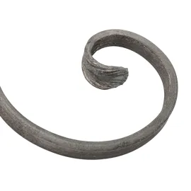 Volute fer forgé en S inégal 350x110 mm - SF11011