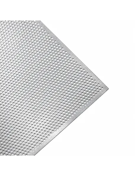 Tôle acier GALVA perforée 1000x2000x1,5 mm R5T8