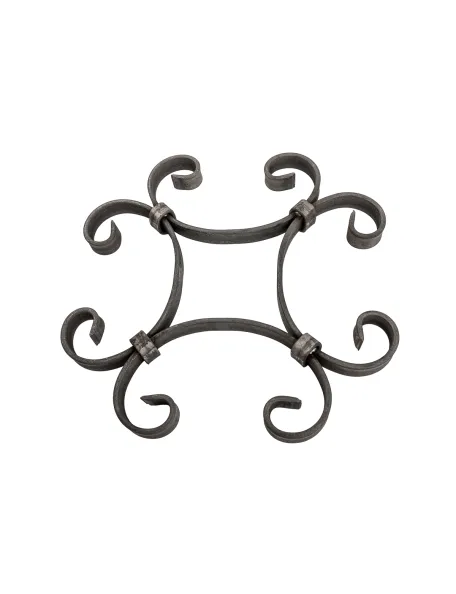Décor fer forgé - Volutes en C - 230x230 mm