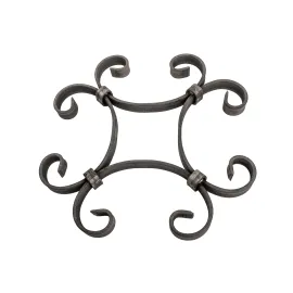 Décor fer forgé - Volutes en C - 230x230 mm