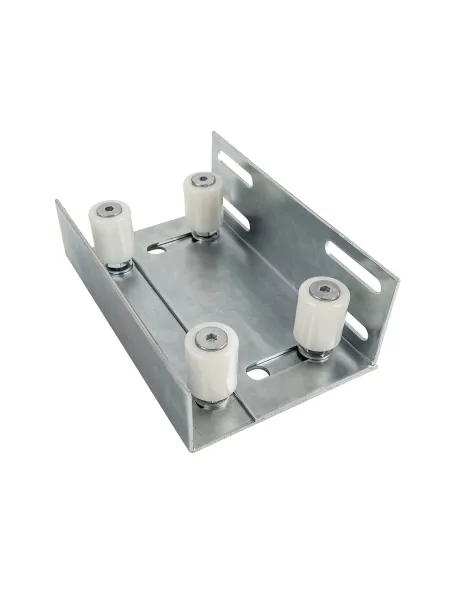 plaque de guidage portail coulissant - 4 olives diamètres 30 mm