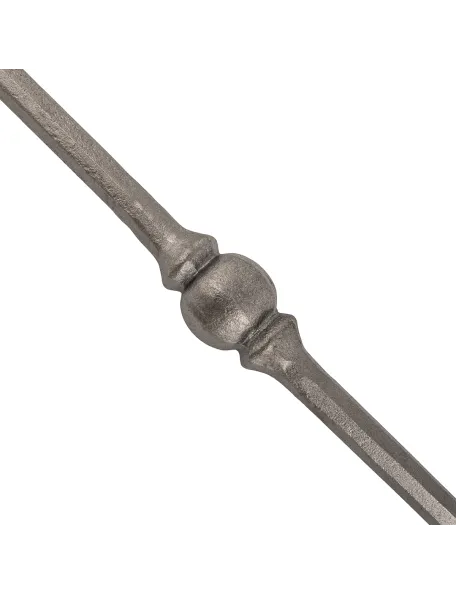 Barreaux en acier 1 mètre - rond martelé 14 mm