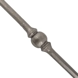 Barreaux en acier 1 mètre - rond martelé 14 mm