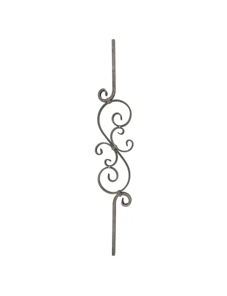Barreau fer forgé 90 cm - acier carré 12 mm