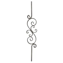 Barreau fer forgé 90 cm - acier carré 12 mm