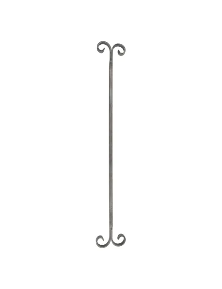 Barreau acier pour rampe droite H900 mm - carré acier 14 mm