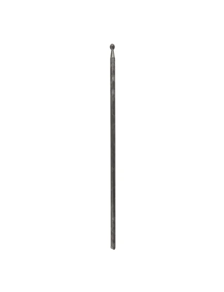Barreau appointé avec boule en rond acier 16 mm - H 65 cm