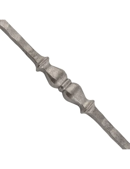 Barreau acier martelé H1000 carré 14