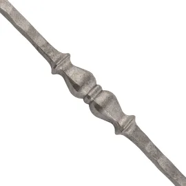 Barreau acier martelé H1000 carré 14