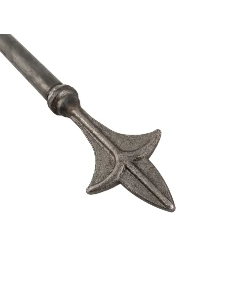 Fer de lance soudé sur rond plein 16 mm - hauteur 65 cm