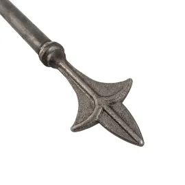 Fer de lance soudé sur rond plein 16 mm - hauteur 65 cm